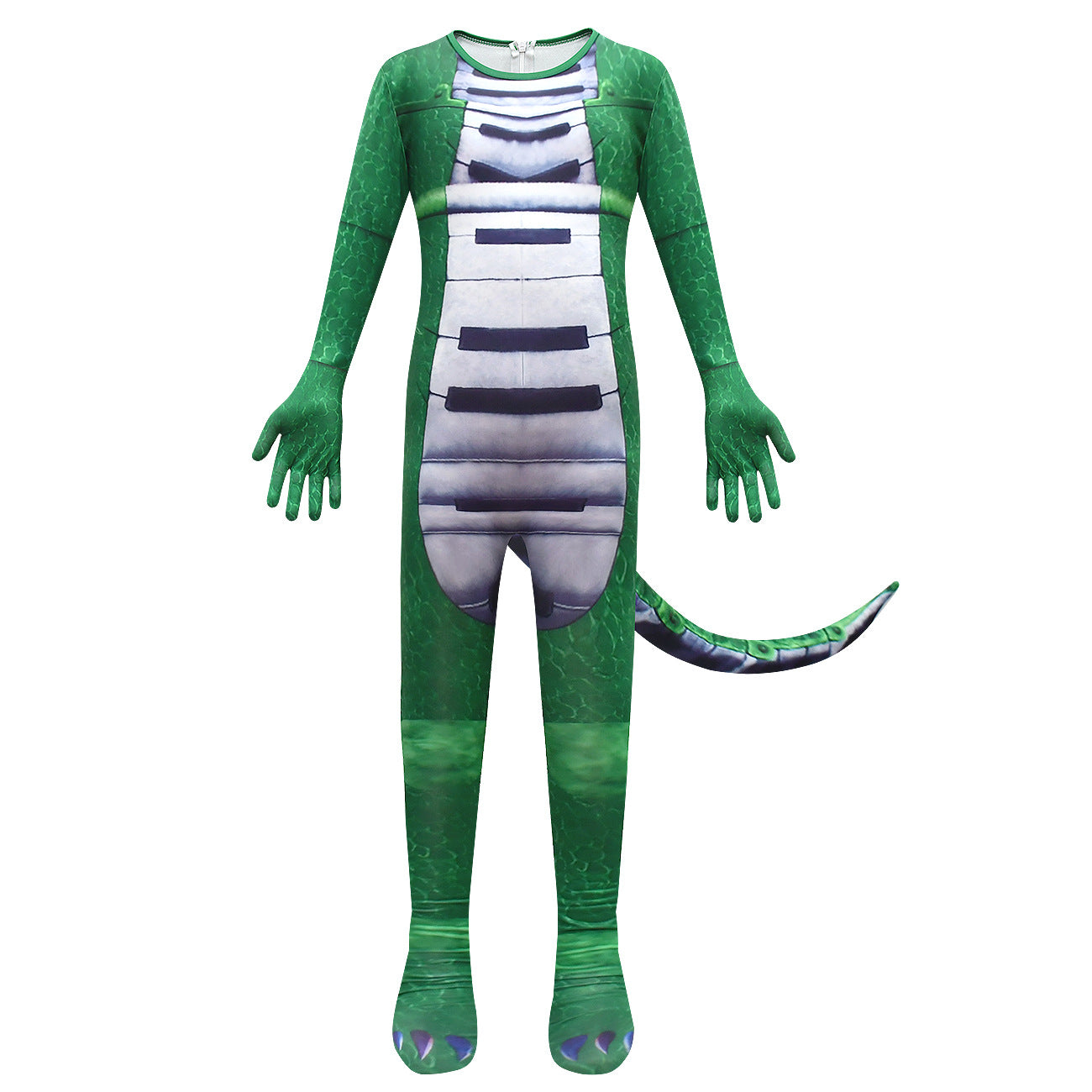 Pianosaurus Cosplay Costume for Boys Girls Bodysuit Halloween Fancy Jumpsuits