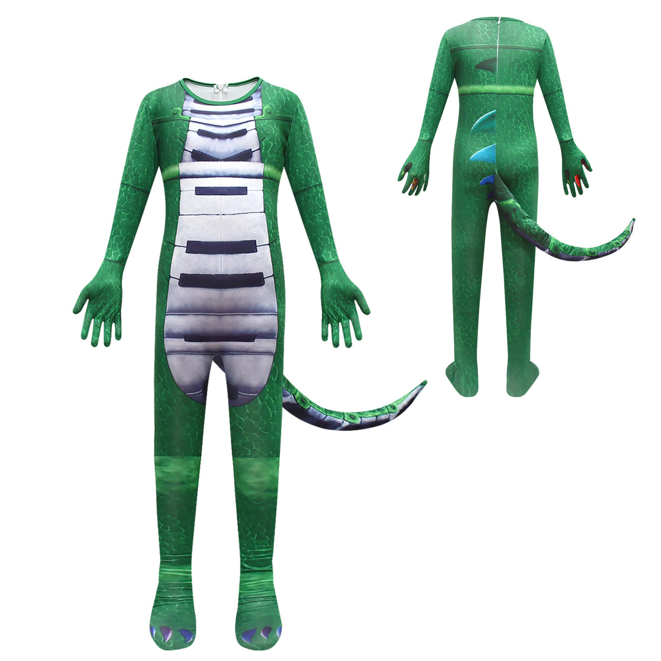 Pianosaurus Cosplay Costume for Boys Girls Bodysuit Halloween Fancy Jumpsuits