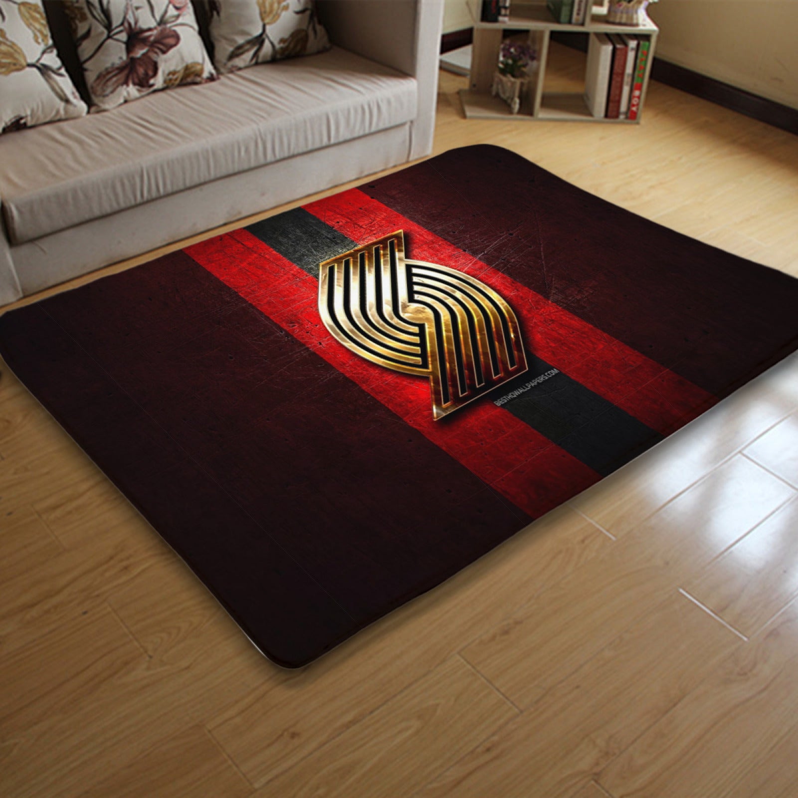 Portland Basketball Trail Blazers  Rugs Bedroom Living Room Bathroom Carpet Mat Rug