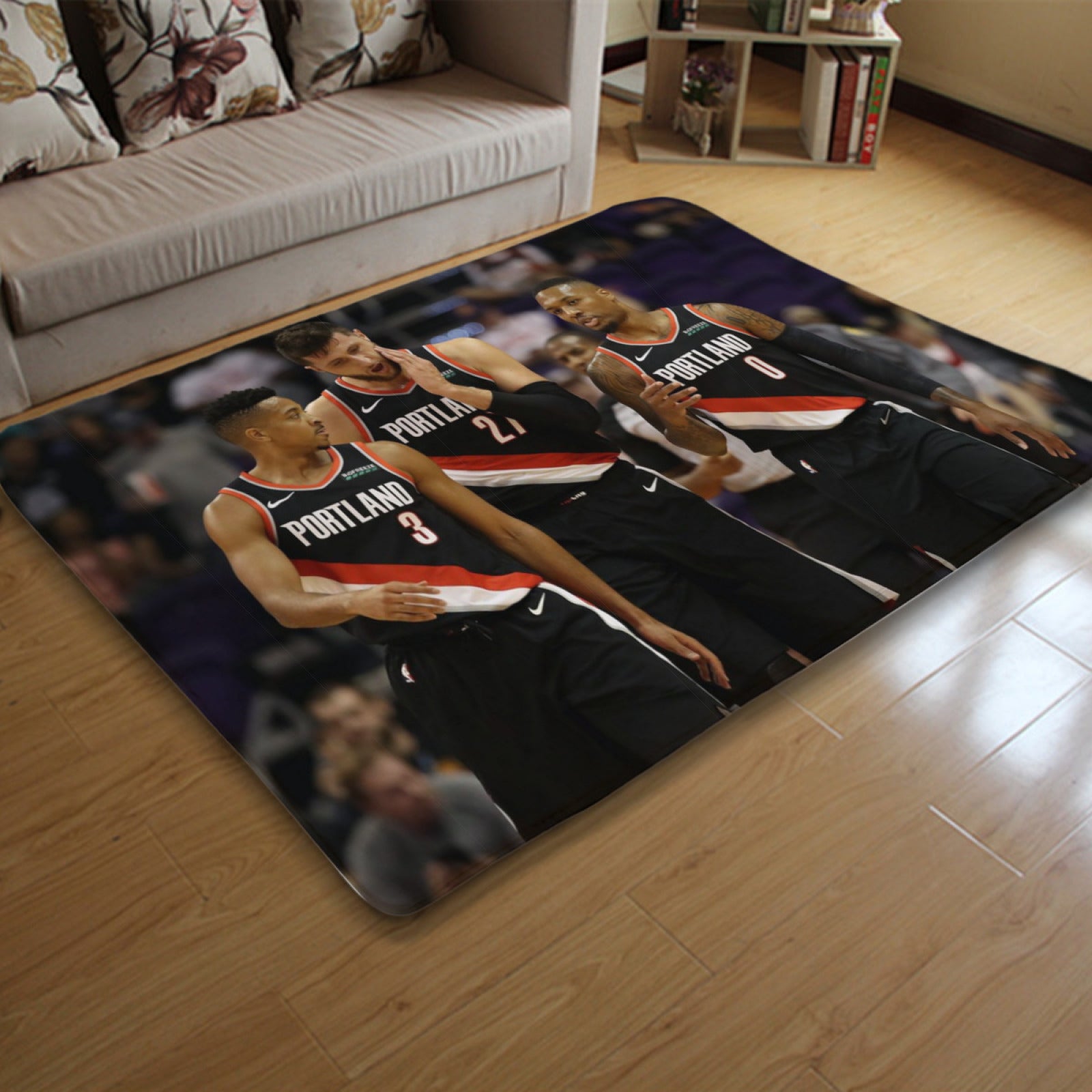 Portland Basketball Trail Blazers  Rugs Bedroom Living Room Bathroom Carpet Mat Rug