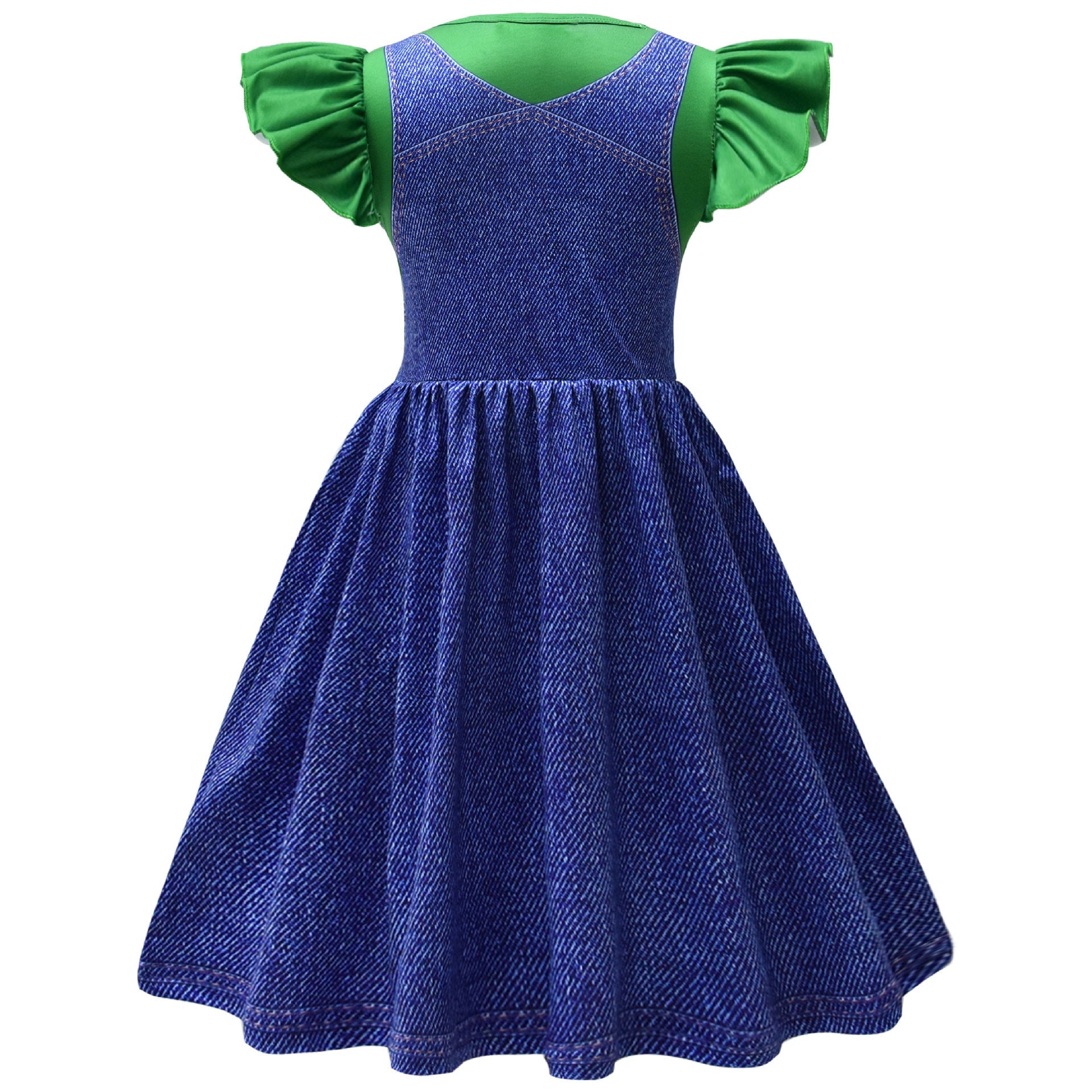 Princess Peach Mario Cosplay Costume for Girls Halloween Fancy Dress