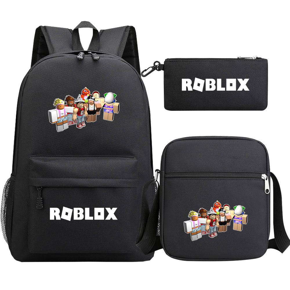 Roblox Game Schoolbag Backpack Shoulder Bag Pencil Case set for Kids Students