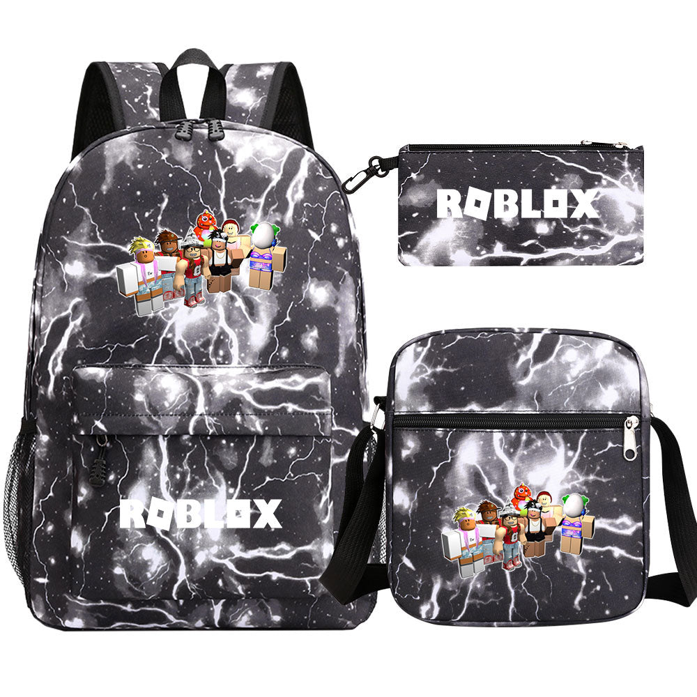 Roblox Game Schoolbag Backpack Shoulder Bag Pencil Case set for Kids Students