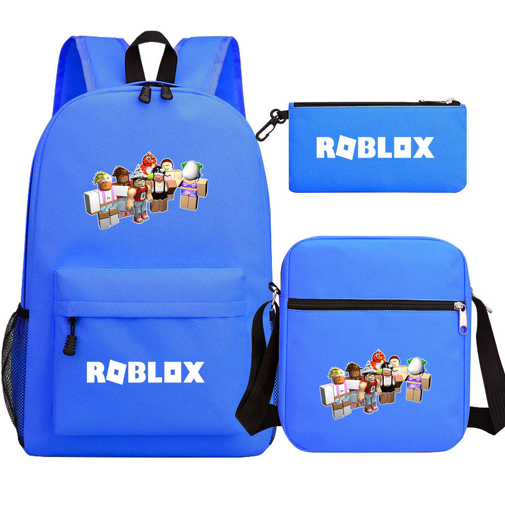 Roblox Game Schoolbag Backpack Shoulder Bag Pencil Case set for Kids Students
