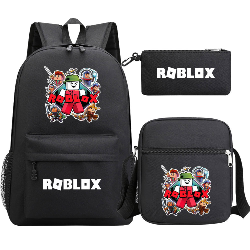 Roblox Game Schoolbag Backpack Shoulder Bag Pencil Case set for Kids Students