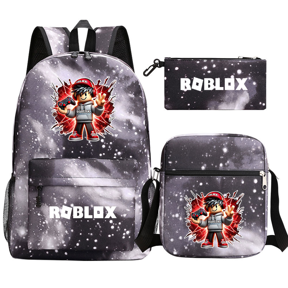 Roblox Game Schoolbag Backpack Shoulder Bag Pencil Case set for Kids Students