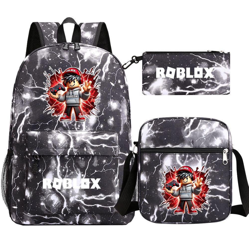 Roblox Game Schoolbag Backpack Shoulder Bag Pencil Case set for Kids Students