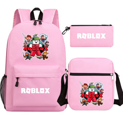 Roblox Game Schoolbag Backpack Shoulder Bag Pencil Case set for Kids Students