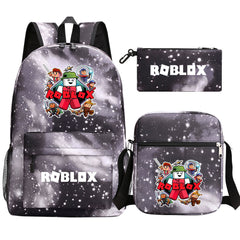 Roblox Game Schoolbag Backpack Shoulder Bag Pencil Case set for Kids Students