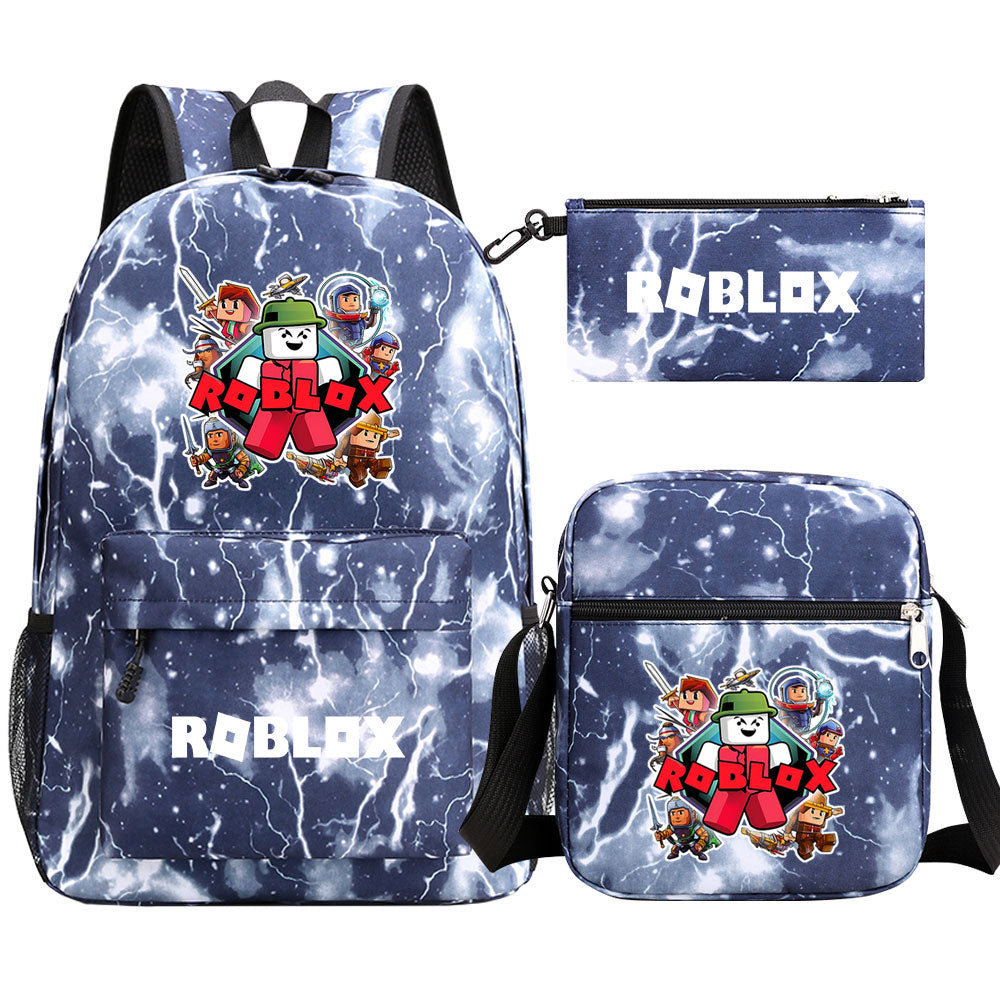 Roblox Game Schoolbag Backpack Shoulder Bag Pencil Case set for Kids Students