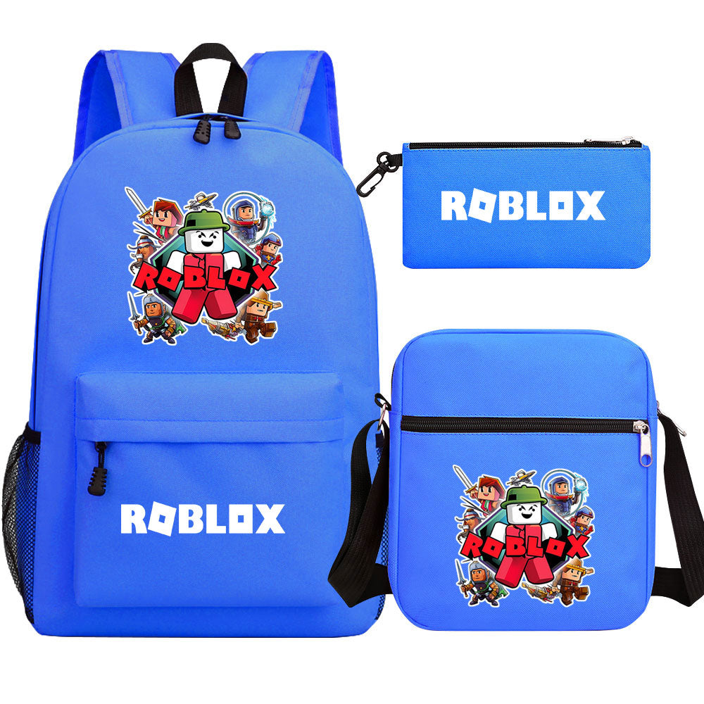 Roblox Game Schoolbag Backpack Shoulder Bag Pencil Case set for Kids Students