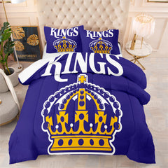 Sacramento Basketball Kings Comforter Pillowcases 3PC Sets All Season Reversible Quilted Duvet