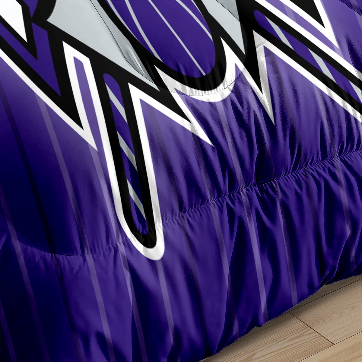 Sacramento Basketball Kings Comforter Pillowcases 3PC Sets All Season Reversible Quilted Duvet