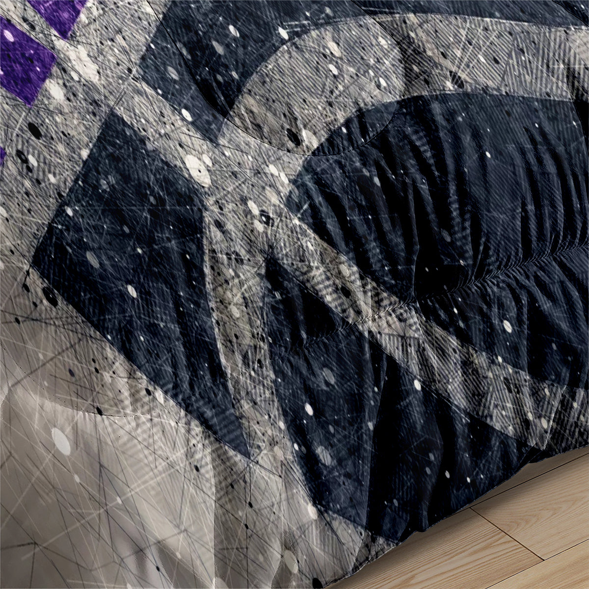 Sacramento Basketball Kings Comforter Pillowcases 3PC Sets All Season Reversible Quilted Duvet