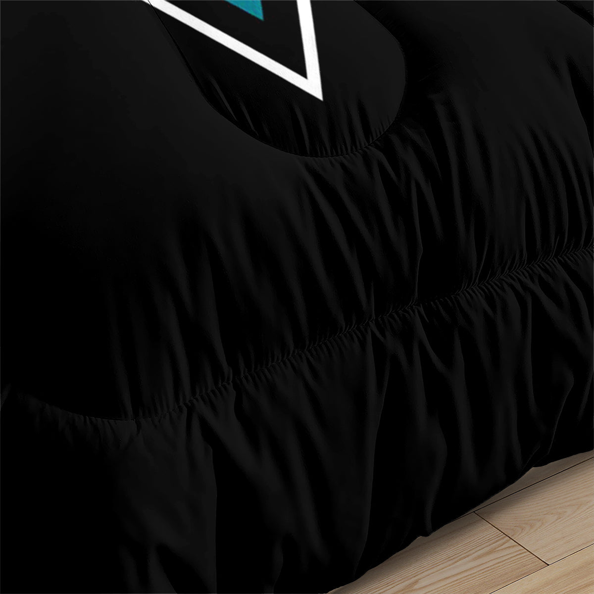 San Jose Hockey Sharks Comforter Pillowcases 3PC Sets Blanket All Season Reversible Quilted Duvet