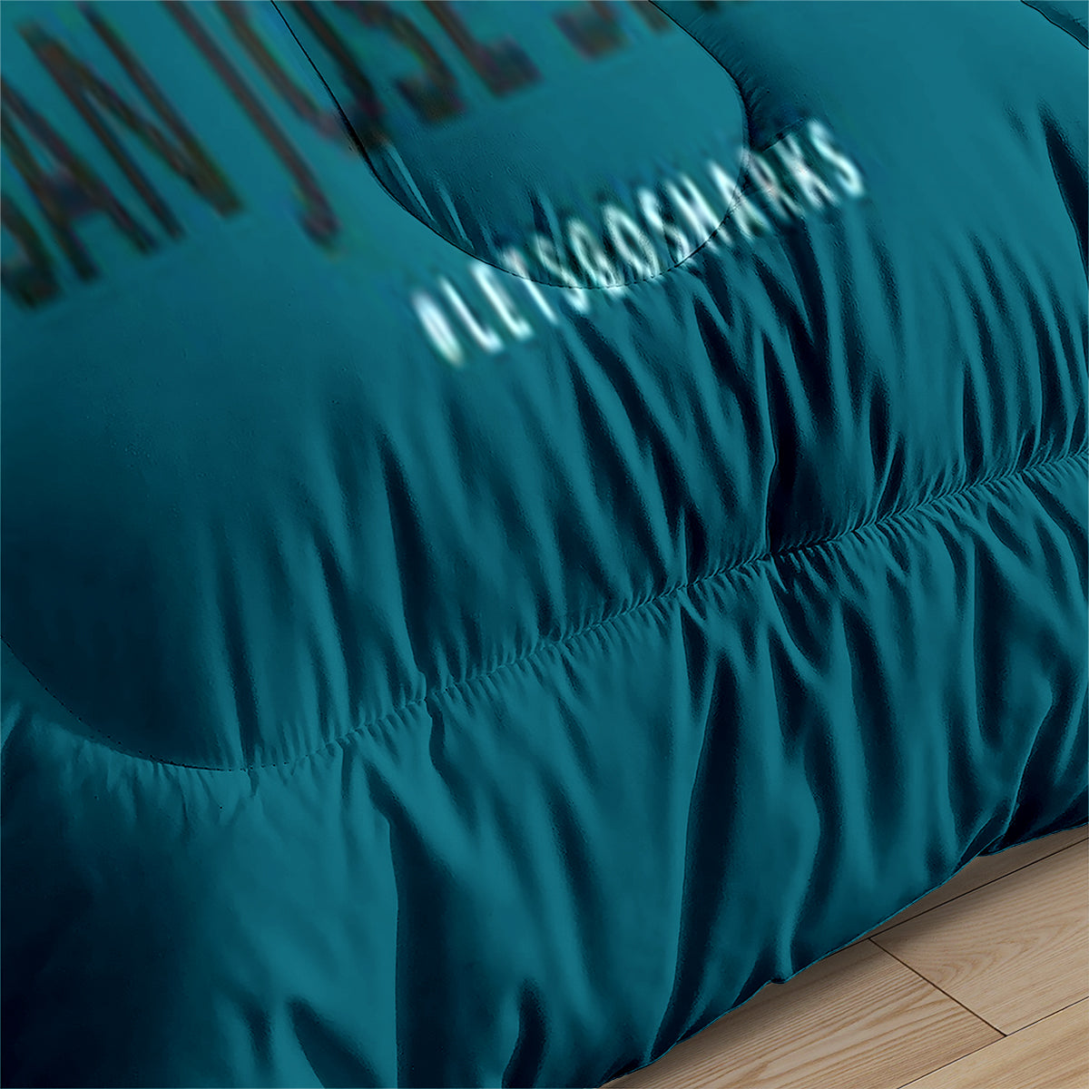 San Jose Hockey Sharks Comforter Pillowcases 3PC Sets Blanket All Season Reversible Quilted Duvet