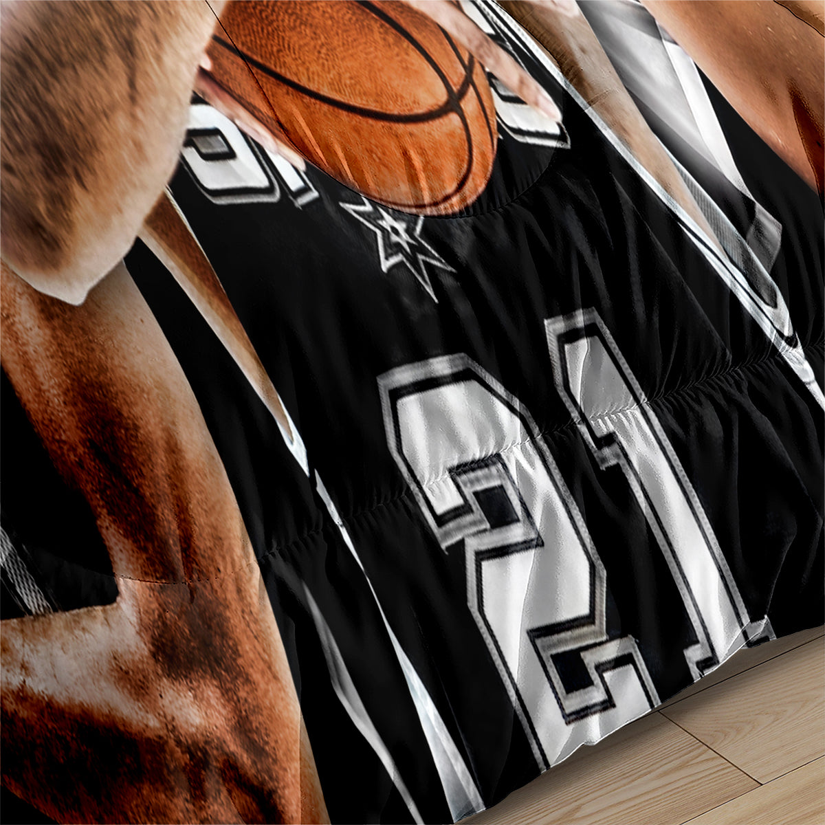 San Antonio Basketball Spurs Comforter Pillowcases 3PC Sets All Season Reversible Quilted Duvet