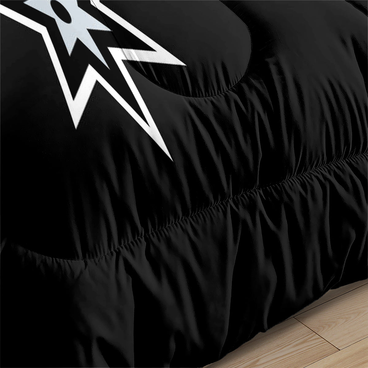 San Antonio Basketball Spurs Comforter Pillowcases 3PC Sets All Season Reversible Quilted Duvet