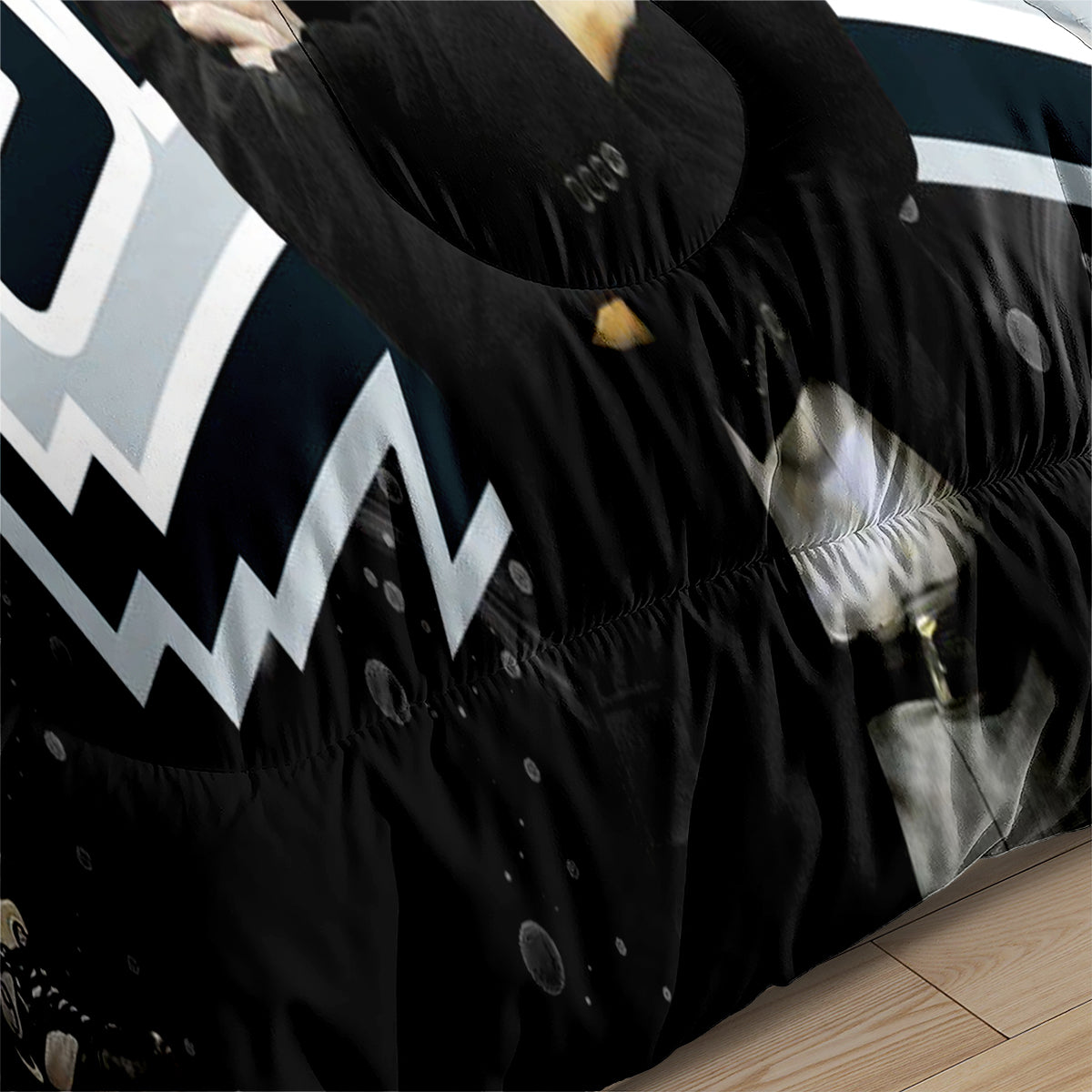 San Antonio Basketball Spurs Comforter Pillowcases 3PC Sets All Season Reversible Quilted Duvet