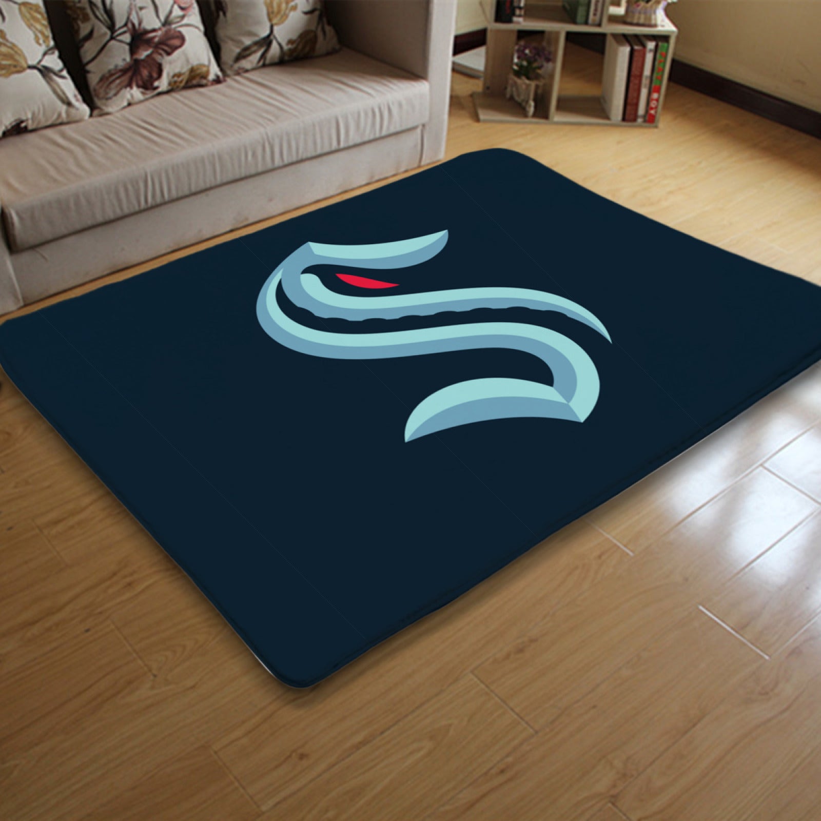 Seattle Kraken Hockey Rugs Bedroom Living Room Bathroom Carpet Mat Rug