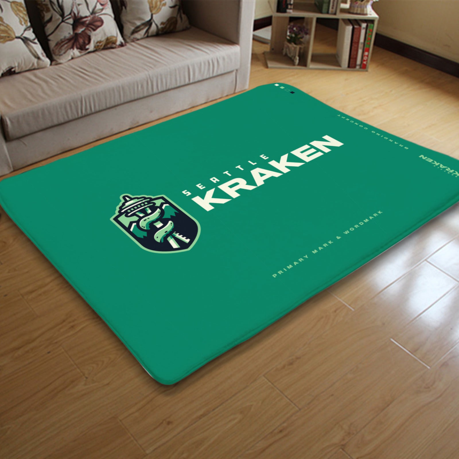 Seattle Kraken Hockey Rugs Bedroom Living Room Bathroom Carpet Mat Rug