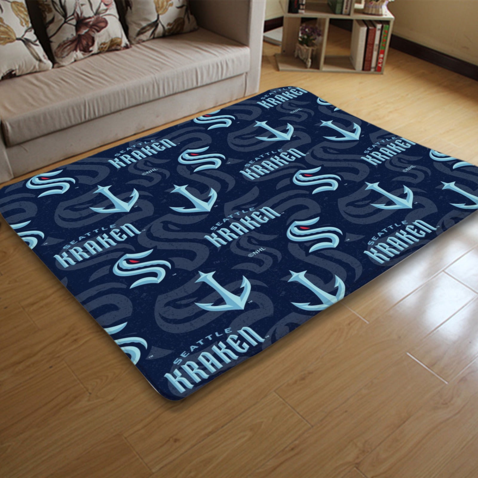 Seattle Kraken Hockey Rugs Bedroom Living Room Bathroom Carpet Mat Rug