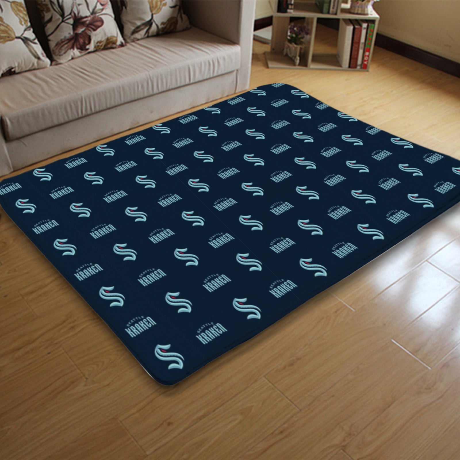 Seattle Kraken Hockey Rugs Bedroom Living Room Bathroom Carpet Mat Rug