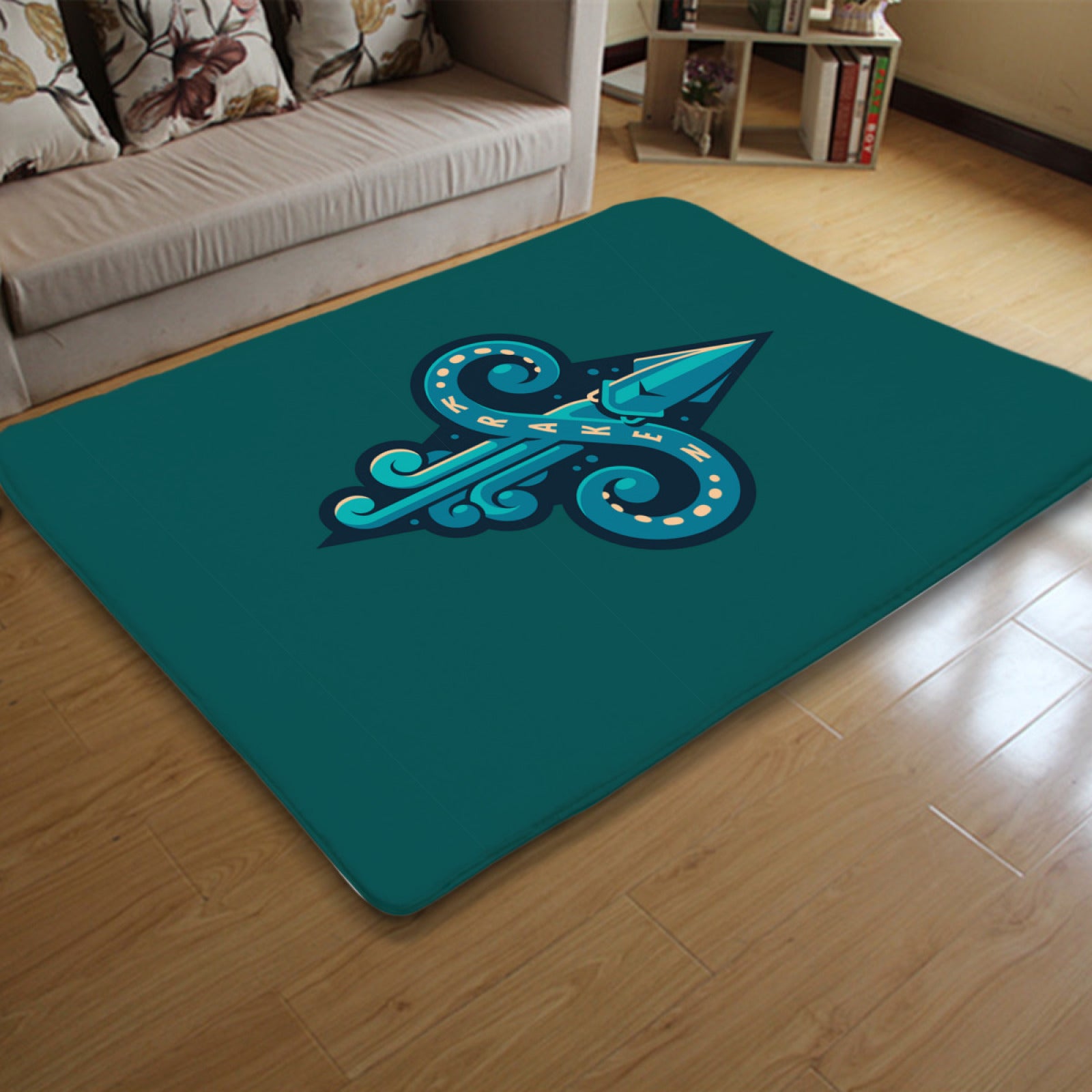 Seattle Kraken Hockey Rugs Bedroom Living Room Bathroom Carpet Mat Rug