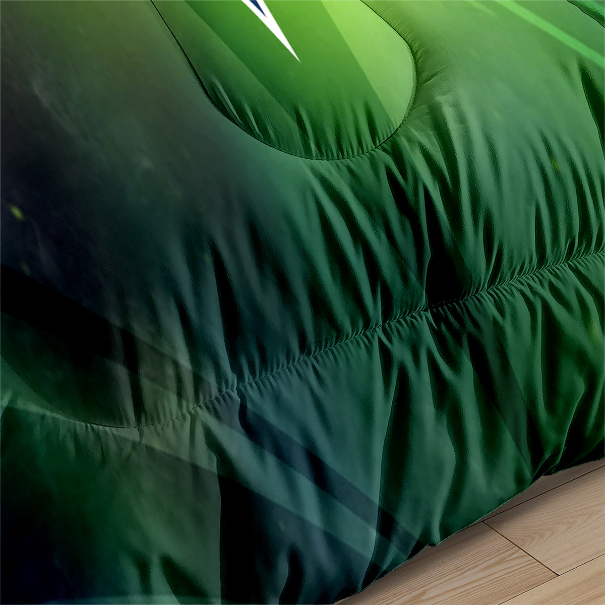 Seattle Rugby Seahawks Comforter Pillowcases 3PC Sets Blanket All Season Reversible Quilted Duvet