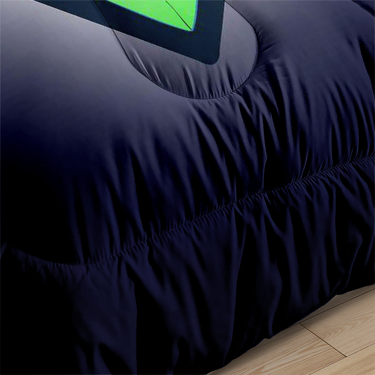 Seattle Rugby Seahawks Comforter Pillowcases 3PC Sets Blanket All Season Reversible Quilted Duvet
