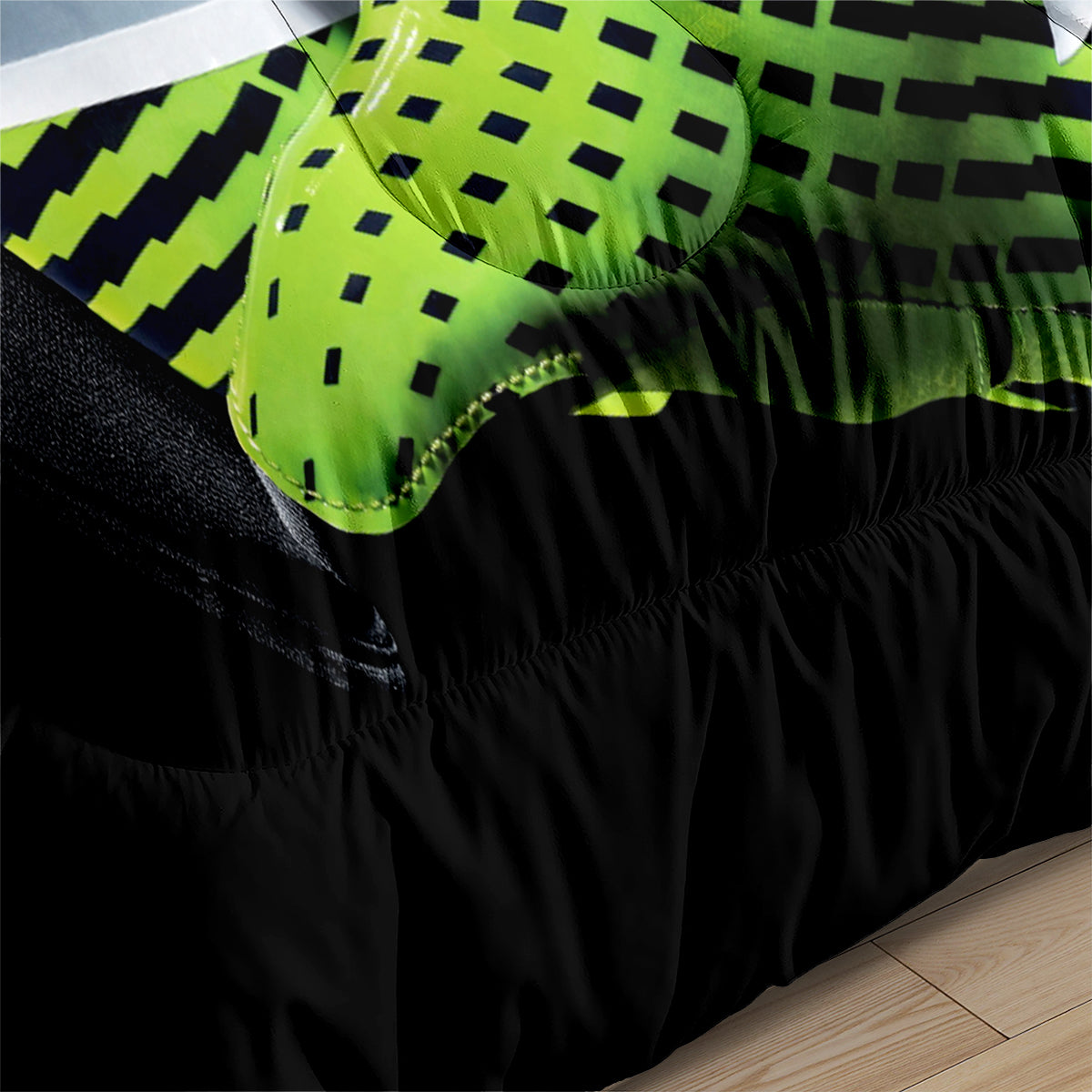 Seattle Rugby Seahawks Comforter Pillowcases 3PC Sets Blanket All Season Reversible Quilted Duvet