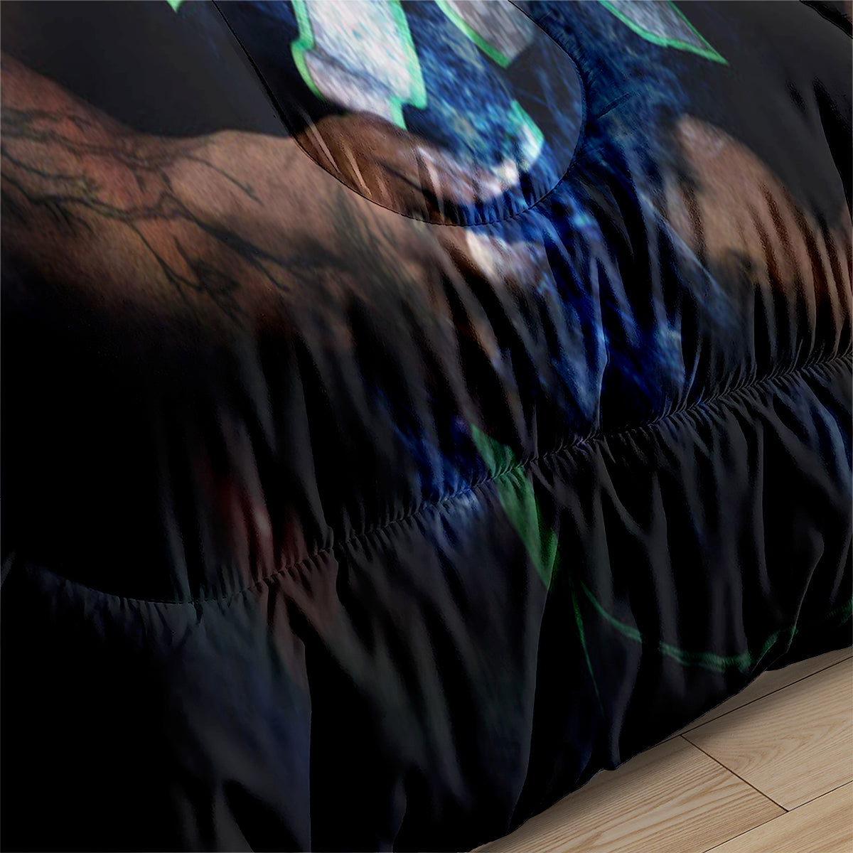 Seattle Rugby Seahawks Comforter Pillowcases 3PC Sets Blanket All Season Reversible Quilted Duvet