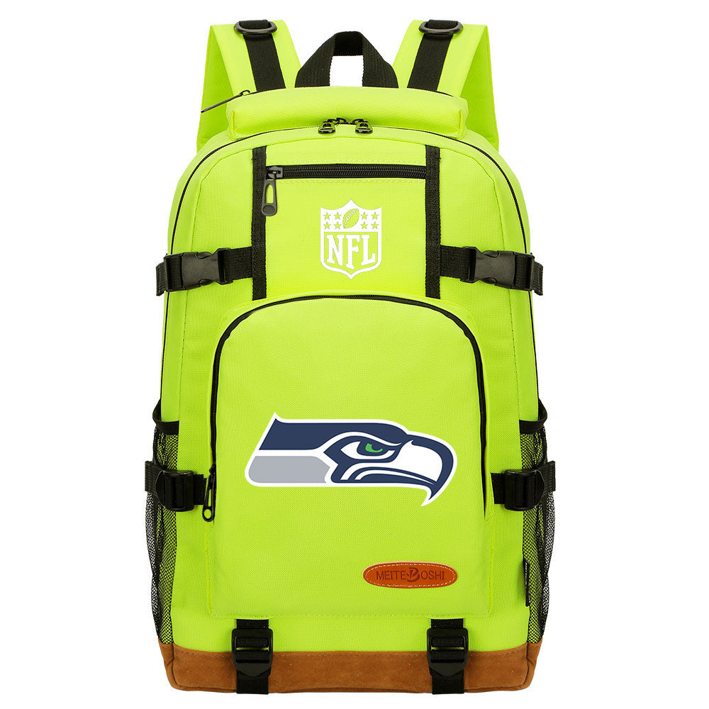Seattle Seahawks Football Team Rugby Waterproof Backpack School Notebook Travel Bag