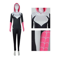 Spider-Man Across the Spider-Verse Superhero Gwen Spot Cosplay Jumpsuit Halloween Costume