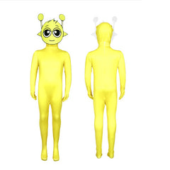 Sprunki Incredibox Cosplay Costume with Mask Boys Girls Bodysuit Halloween Fancy Jumpsuits