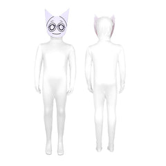 Sprunki Incredibox Cosplay Costume with Mask Boys Girls Bodysuit Halloween Fancy Jumpsuits