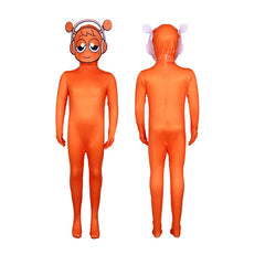 Sprunki Incredibox Cosplay Costume with Mask Boys Girls Bodysuit Halloween Fancy Jumpsuits