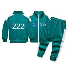 Squid Game 222 Cosplay Costume Boys Girls Halloween Fancy Jacket Pants