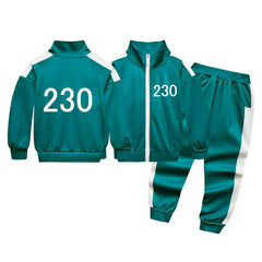 Squid Game 230 Cosplay Costume Boys Girls Halloween Fancy Jacket Pants