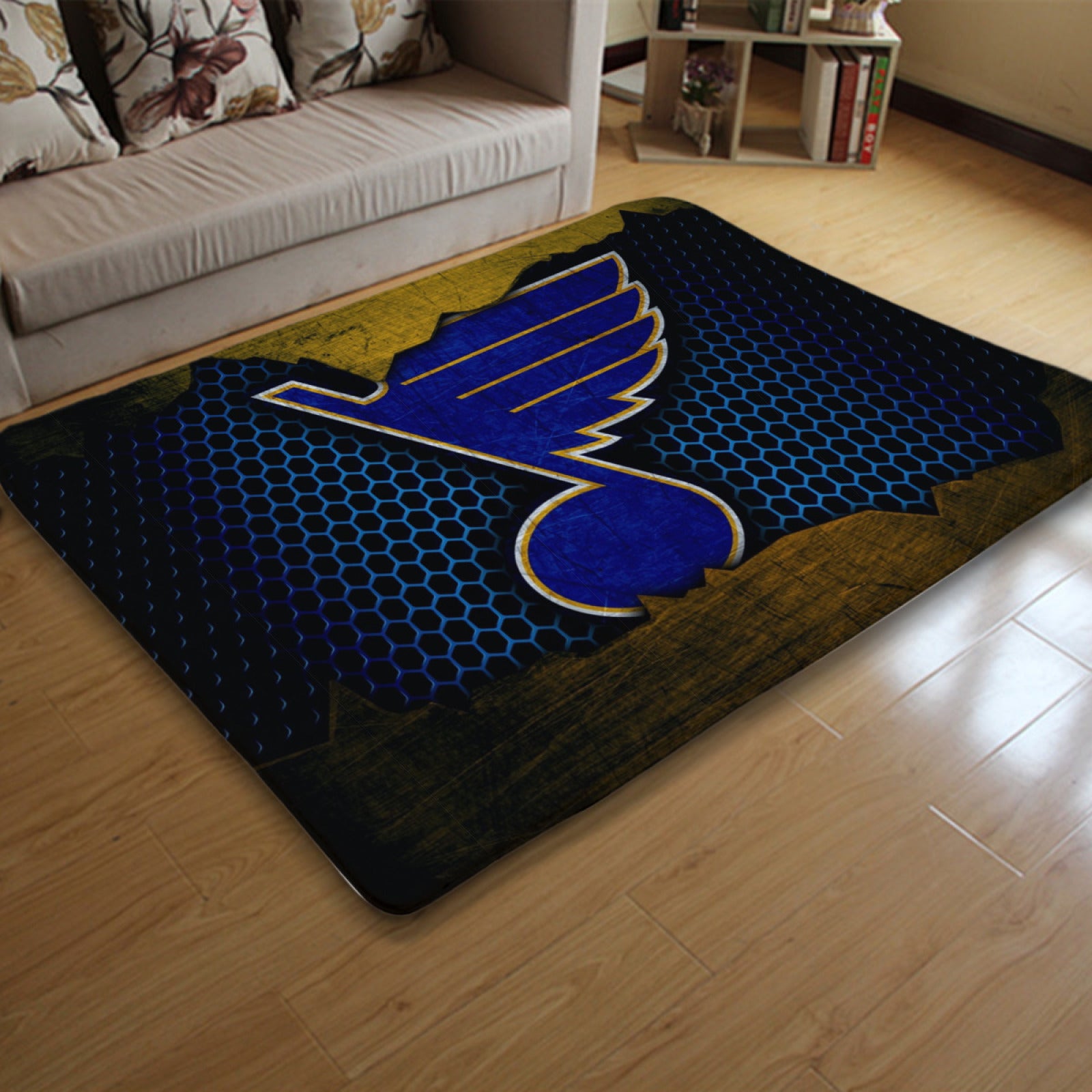 St. Louis Blues Hockey Rugs Bedroom Living Room Bathroom Carpet Mat Rug