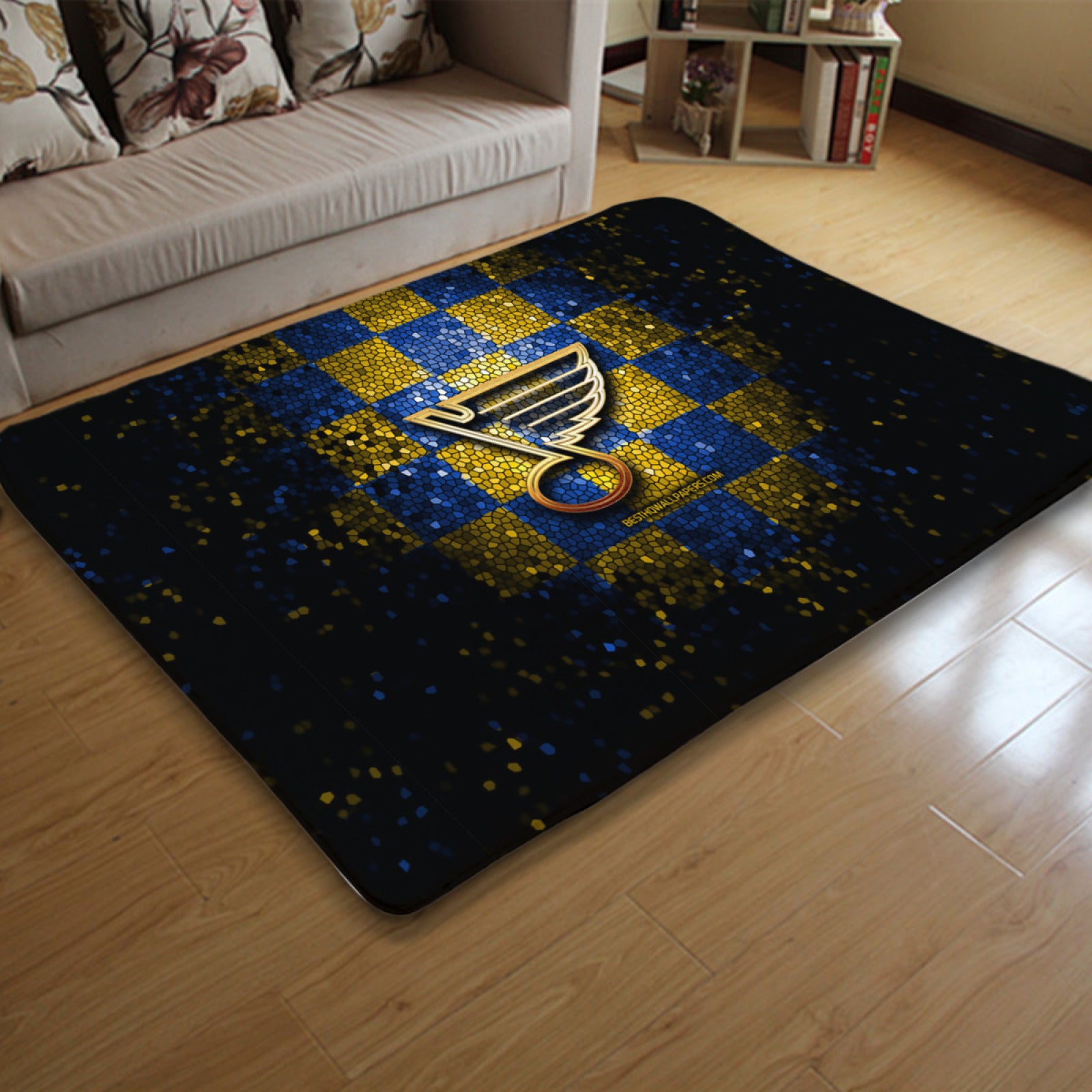 St. Louis Blues Hockey Rugs Bedroom Living Room Bathroom Carpet Mat Rug