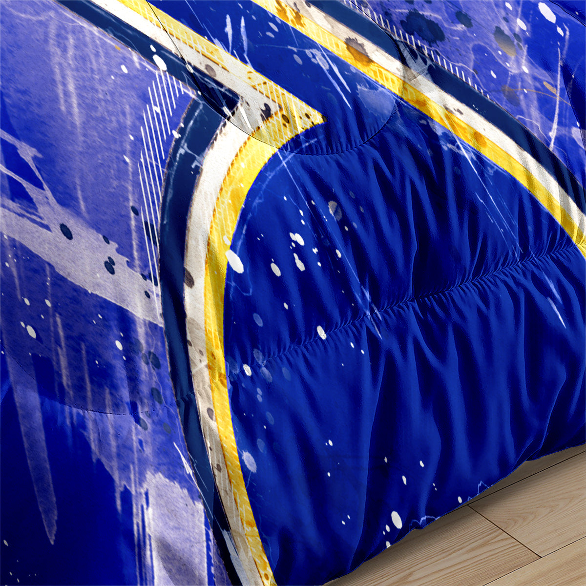 St. Louis Hockey Blues Comforter Pillowcases 3PC Sets Blanket All Season Reversible Quilted Duvet