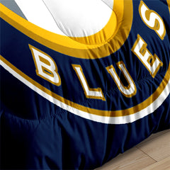 St. Louis Hockey Blues Comforter Pillowcases 3PC Sets Blanket All Season Reversible Quilted Duvet