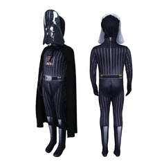 Star Wars Darth Vader Cosplay Costume with Mask Boys Girls Bodysuit Halloween Fancy Jumpsuits