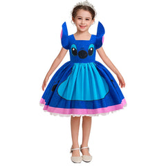 Stitch Cosplay Costume for Girls Halloween Fancy Dress