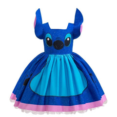 Stitch Cosplay Costume for Girls Halloween Fancy Dress