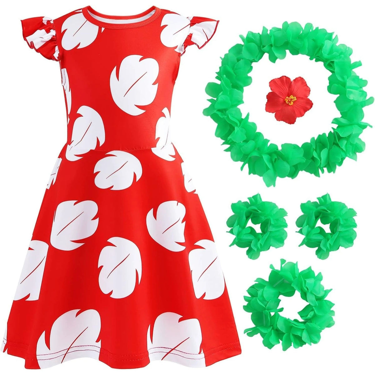 Stitch Lilo Cosplay Costume for Girls Halloween Fancy Dress