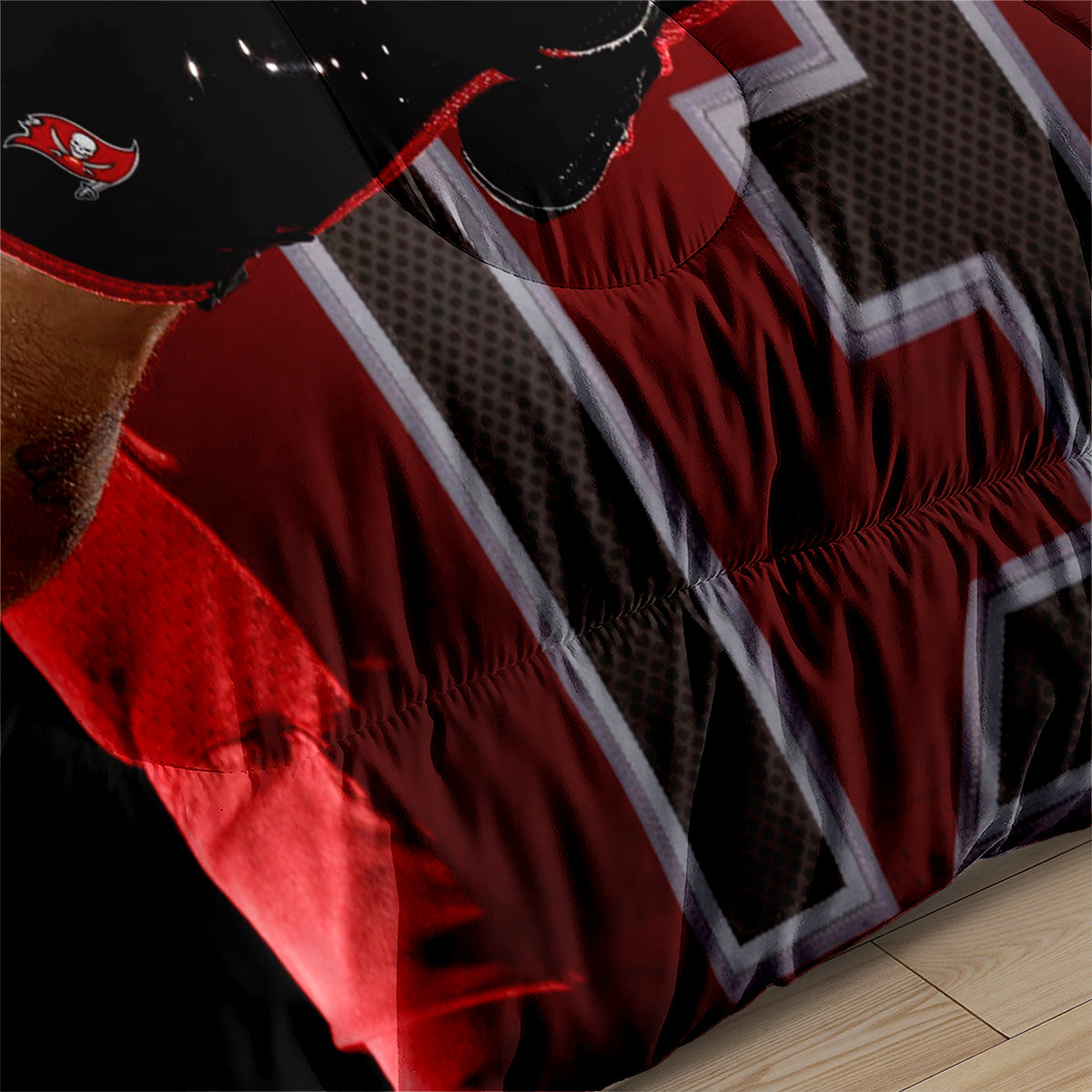 Tampa Bay Rugby Buccaneers Comforter Pillowcases 3PC Sets Blanket All Season Reversible Quilted Duvet
