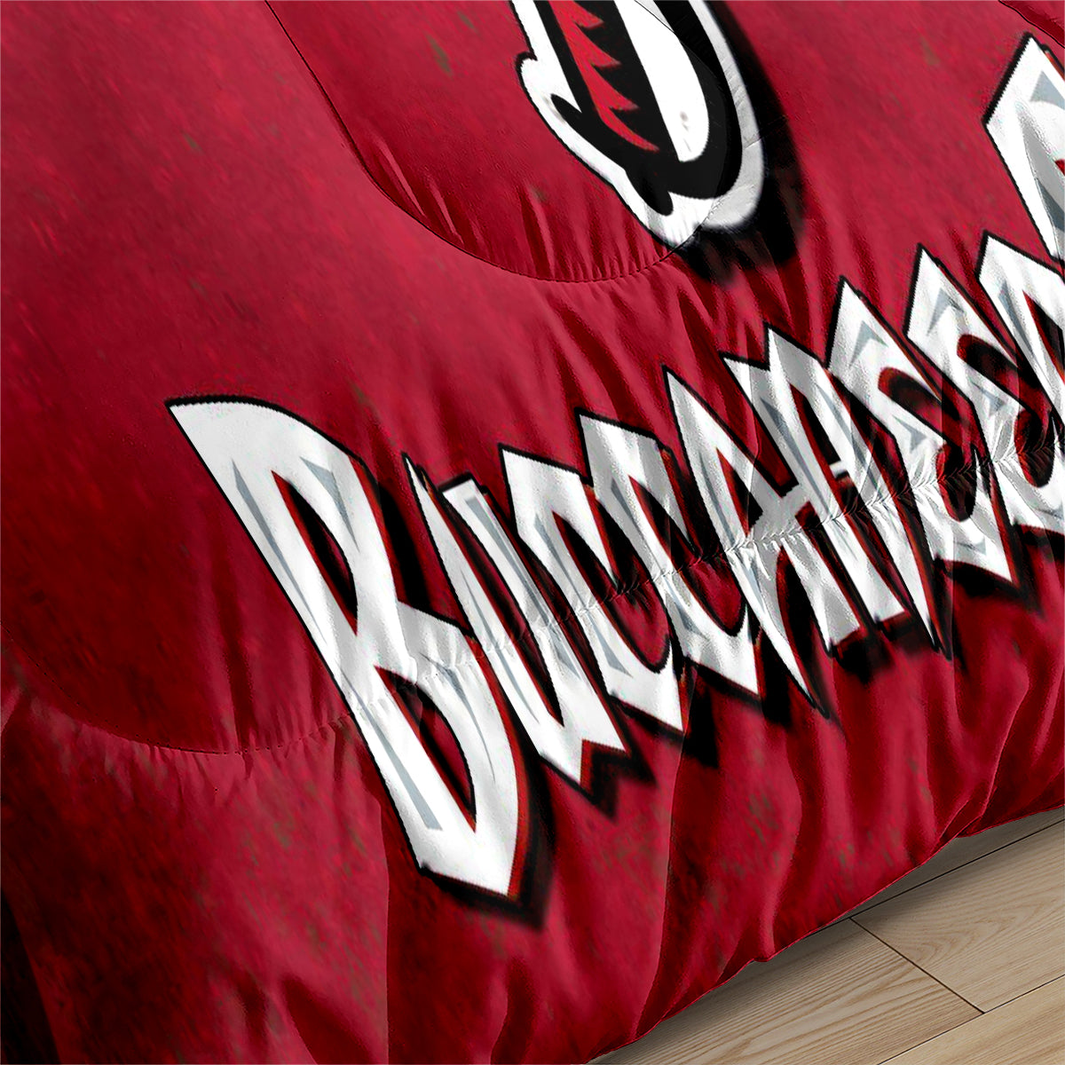 Tampa Bay Rugby Buccaneers Comforter Pillowcases 3PC Sets Blanket All Season Reversible Quilted Duvet
