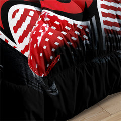 Tampa Bay Rugby Buccaneers Comforter Pillowcases 3PC Sets Blanket All Season Reversible Quilted Duvet